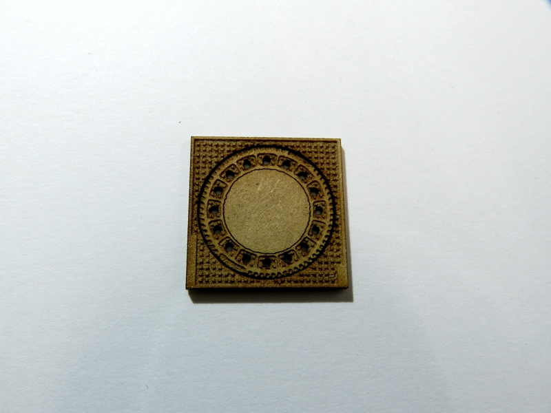 2 St�ck Gully mit eckigem Einbaurahmen 1:45